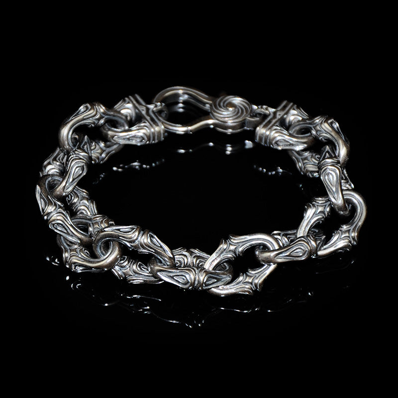 DYQ JEWELRY Sirte 925 Silver Bracelet Man's Bracelet