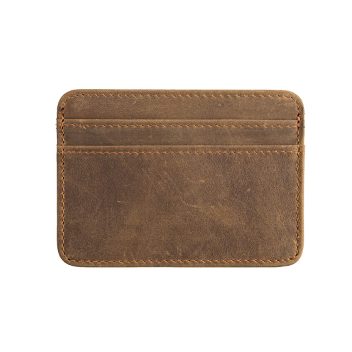 DYQ JEWELRY Handmade Retro Mini Crazy Horse Skin Small Card Bag Zero Wallet