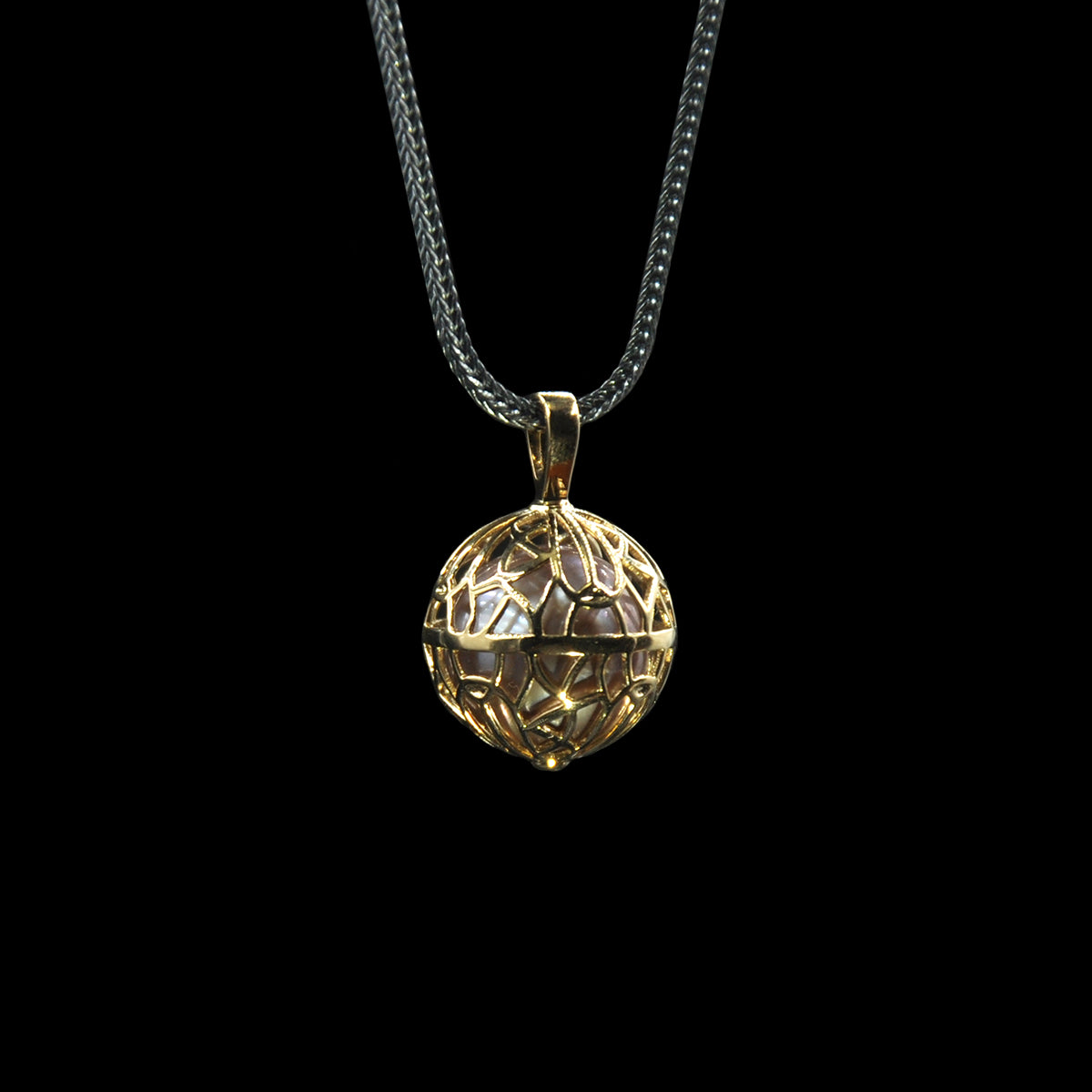 DYQ JEWELRY 18K Gold Pearl Pendant Men's Necklace Men's Necklace Couple