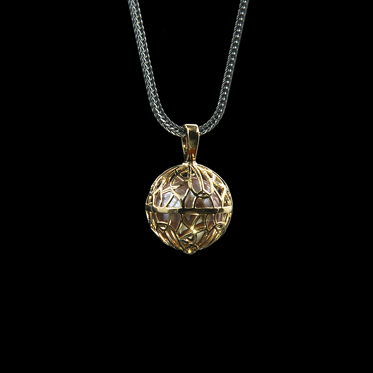 DYQ JEWELRY 18K Gold Pearl Pendant Men's Necklace Men's Necklace Couple