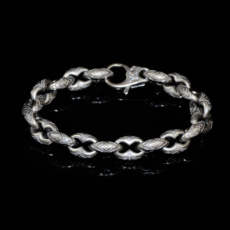 DYQ JEWELRY Sparta 925 Silver Bracelet Man's Bracelet